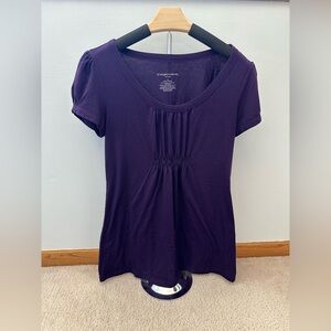 Maternity shirt, size Small, Plum color
